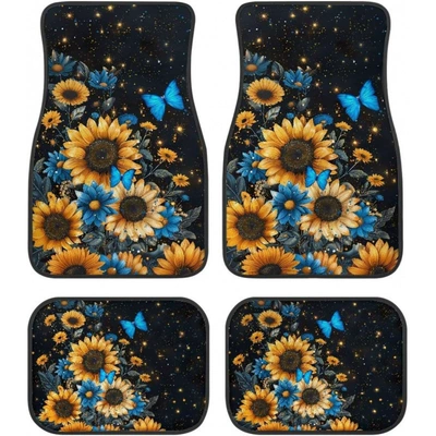 Avtomobil döşəmə paspasları – crystal velvet car decorative floor - 1-129-pattern-48-3344cmtwo-piece-set