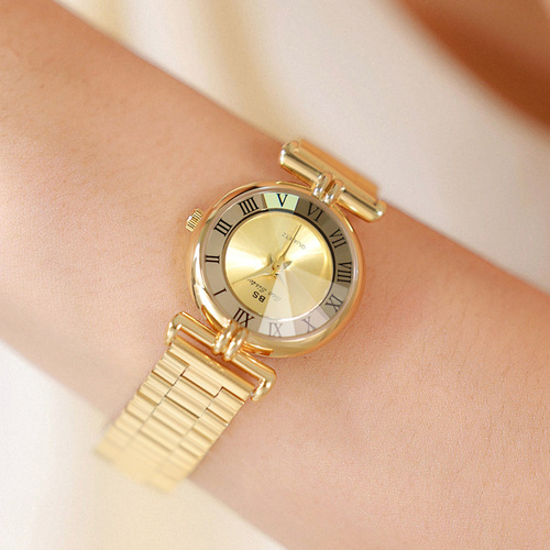 BS new hot-selling factory direct sales foreign trade approved patterned glass light luxury stainless steel chain watch temperament women's watch FA1793