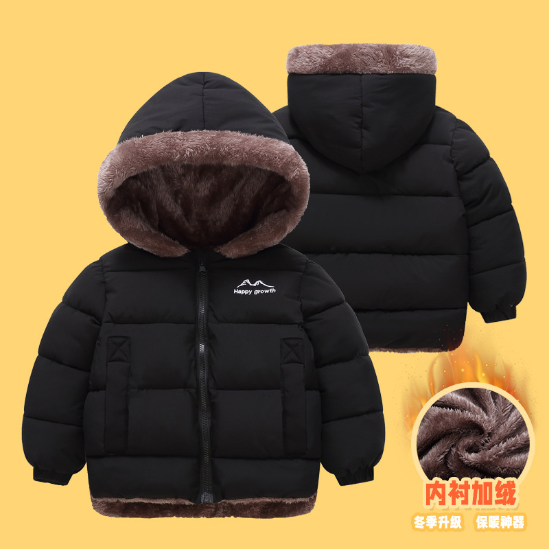 878 invierno nuevo niño doble cara usar ropa de algodón de lana para niños niñas chaqueta de algodón caliente para niños mayores