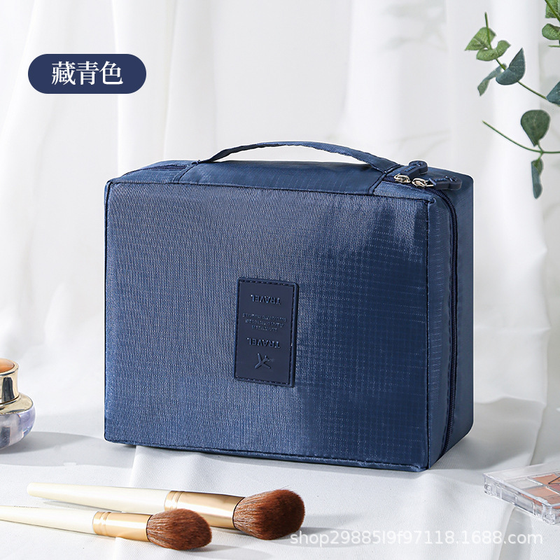 Gran capacidad de segunda generación nueva bolsa de lavado coreana bolsa de maquillaje bolsa de almacenamiento portátil multifuncional bolsa cuadrada bolsa de almacenamiento