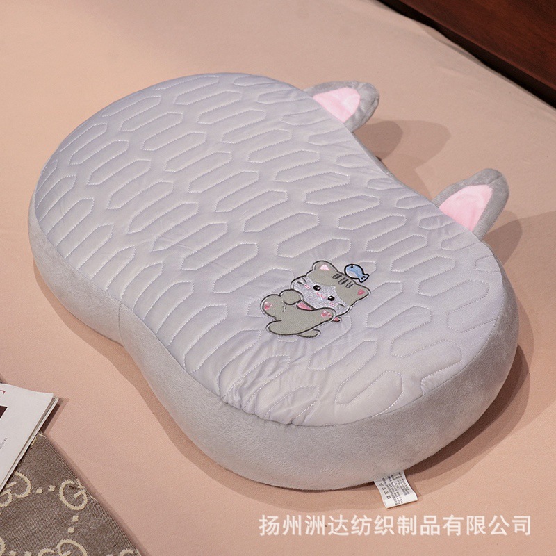 Almohada Lumbar de Espuma Viscoelástica y Seda de Hielo para Oficina