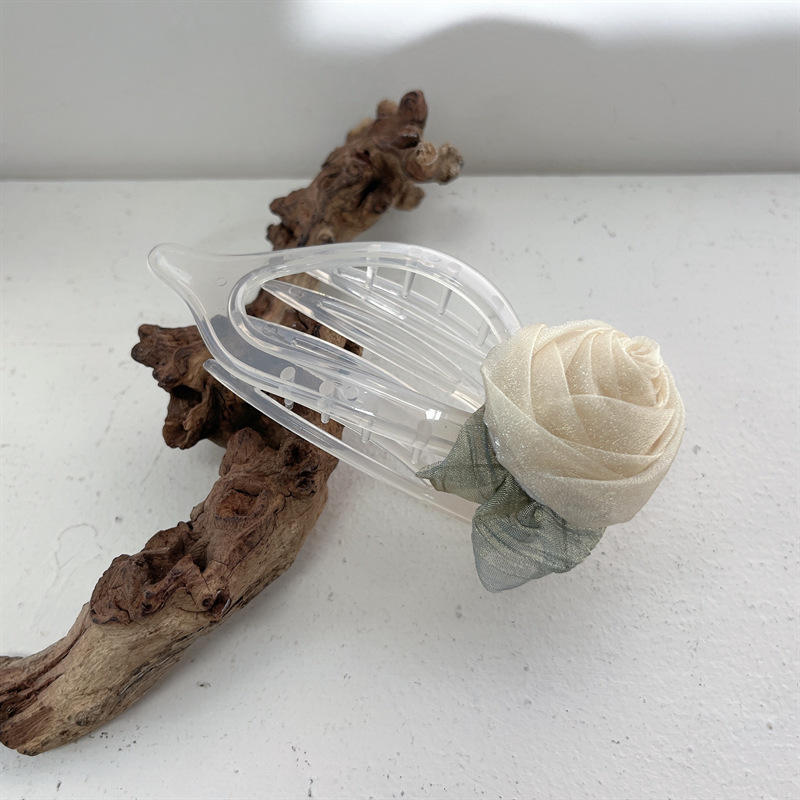 Sucré Fleur Plastique Gaze Pince À Cheveux display picture 6