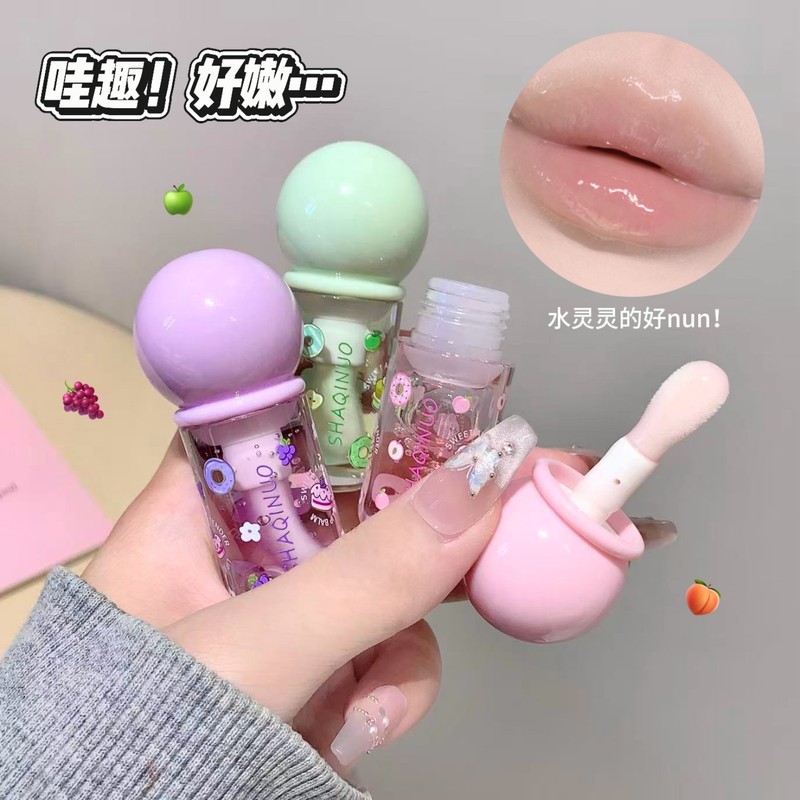 SHAQINUO甜嫩沁润唇油水润唇油保湿滋润学生素颜唇蜜嘟嘟果味唇唇|undefined