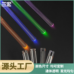 Tpu Solid Light Guide Strip Luminous Arm Strap Flat Led Transparent Luminous Bracelet Computer Decorative Strip Racket Decorative Strip