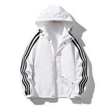 一件代发外套男春秋季新款韩版潮流春装上衣服青少年帅气脱帽夹克