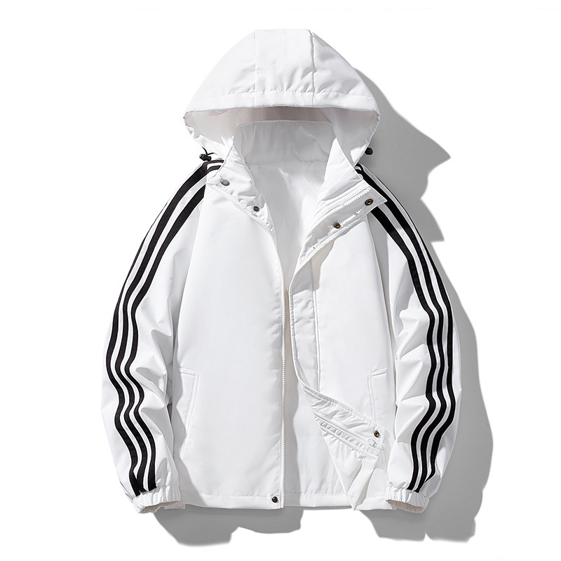 一件代发外套男春秋季新款韩版潮流春装上衣服青少年帅气脱帽夹克
