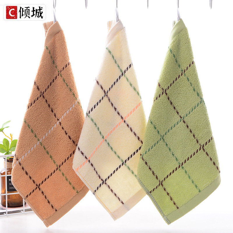 Factory wholesale adult large square cotton square handkerchief towel soft absorbent household towel