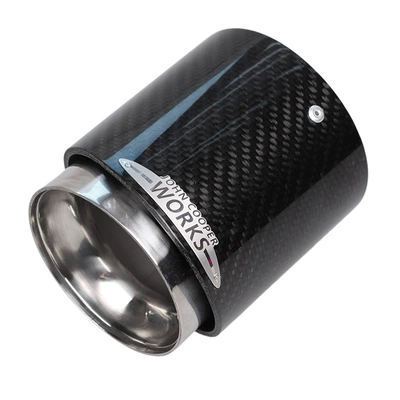 Suitable for Bmw Minicoopers Car Tailpipe Rfjcw Carbon Fiber Modified Exhaust Pipe Tailpipe (Exhaust pipe) - 85-105f-series-large-bright-light