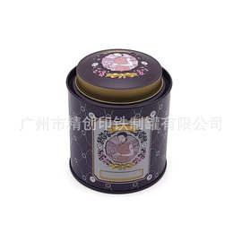 厂家直销花茶礼盒铁罐圆形密封咖啡罐小铁盒子水果茶叶罐糖果罐