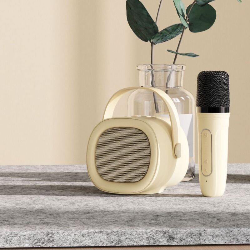 New Model of Family Party Karaoke Device, Bluetooth Speaker with High Aesthetic Value, Portable Singing Microphone, Outdoor Handheld Small Speaker