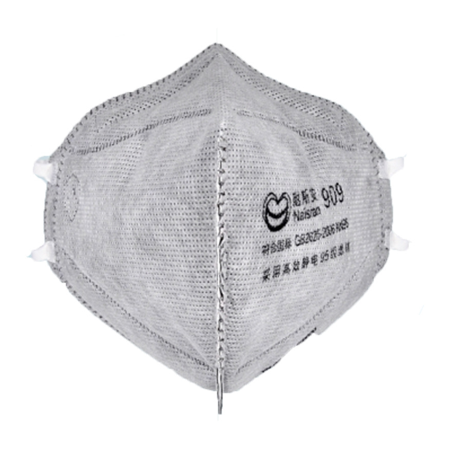 耐斯安909折叠口罩耳带式民用防尘霾防护透气过滤KN90口罩广州现