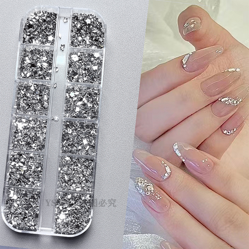 Nail Art Decoration Mini Small Diamond Ultra-Small Acrylic Special-Shaped Flats-Bottomed Diamond Wen Elf Popular Wearable Nail Accessories Diamond