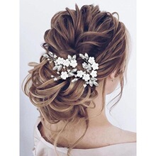 O 18417 Pearl Rhinestone Bridal Hair Comb �������鷢��