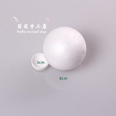 Blanco poli dragón tamaño sólido hueco bola de espuma DIY material boda ventana apoyos bola ESTRELLADO
