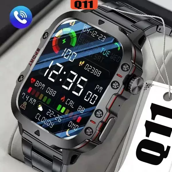 Source Factory Q11 Smart Bluetooth Watch: Call, Sports, Multi-Language, Step Counter, Heart Rate, Certified, Popular Cross-Border Product