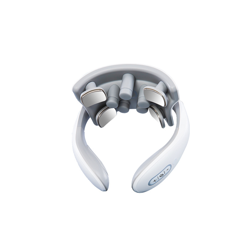 Masajeador cervical Compresa caliente de amasado multifuncional para el hogar Masajeador usb cervical Fisioterapia de pulso inteligente Protector para el cuello