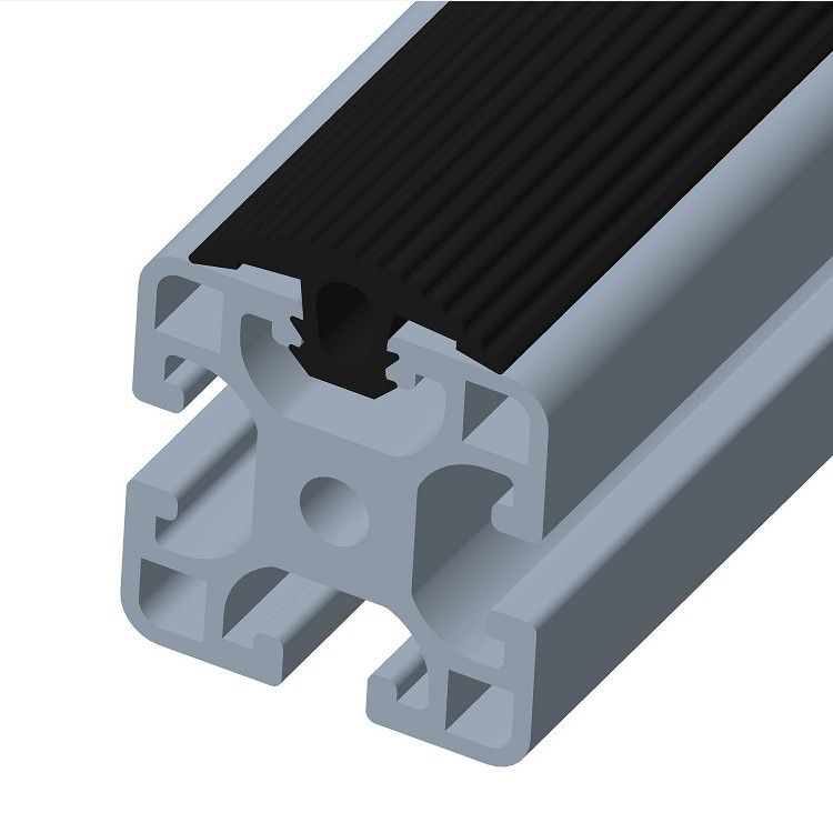 欧标工业铝型材槽口封条嵌板卡槽防撞条PVC材质 390.1000A.01