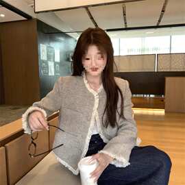 小香风外套女2025新款春秋季今年流行高级感流苏韩系小个子秋装