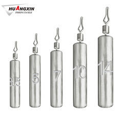 Wholesale drop shot lead 50-count set Texas drop shot lead columns/dropper shapes for perch and pike anti-sticking