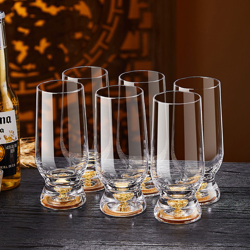 Luxury casual high-end craft beer mug wheat beer mug home use Instagram glass cup creative cold drink cup wine glass single piece