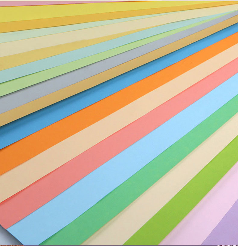 Papel de color Jizhou Papel de tarjeta de color Macaron completamente abierto Papel de creación de anillo de jardín de infantes Papel de fondo de hoja grande Papel de libro de color