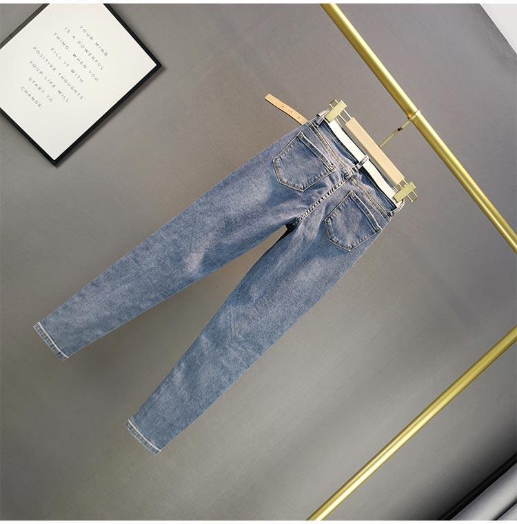 Women's Holiday Daily Streetwear Solid Color Ankle-Length Jeans display picture 5