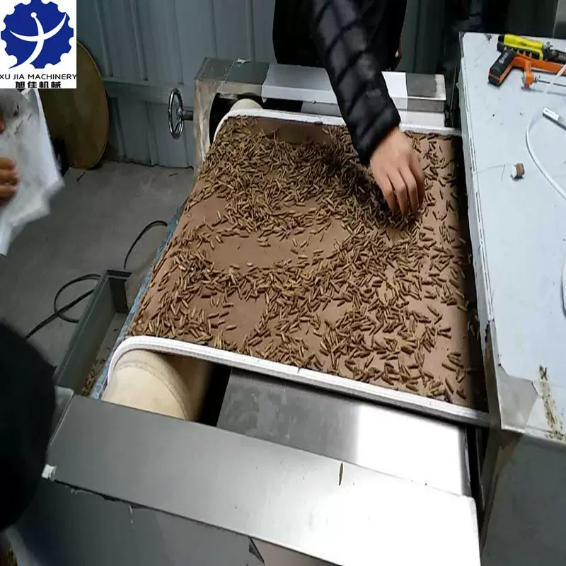 工业微波烘干设备 黑水虻黄粉虫隧道式微波烘干机  微波膨化设备