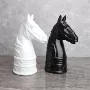 家居客厅简约黑白雕塑
