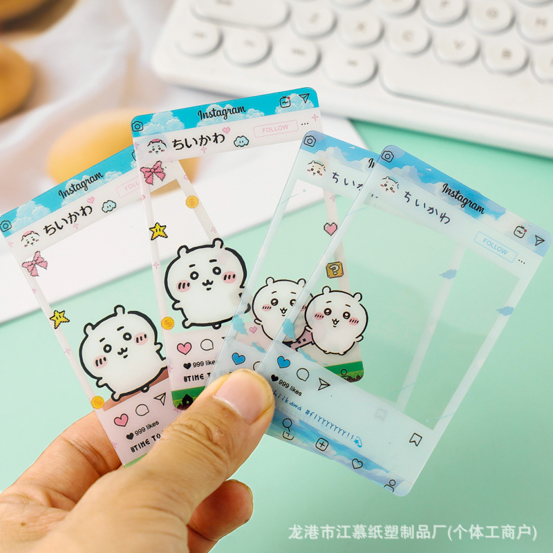 Anime Ins Transparent Card Pvc Star Plastic Card Paper Card Custom Double-Sided Acrylic Three-Dimensional Card Customization