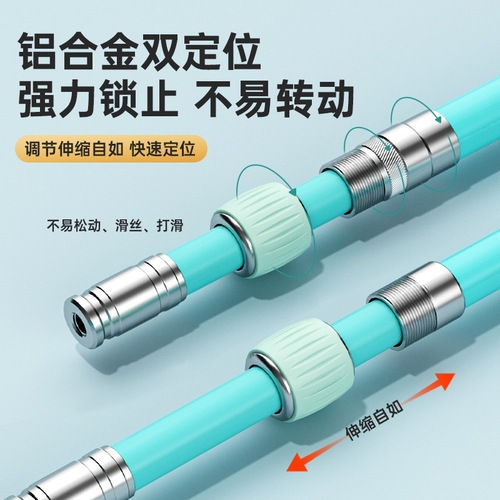 Camper carbon net set, ultra-light and ultra-hard telescopic net pole, full set of net, bare pole, fishing net bag