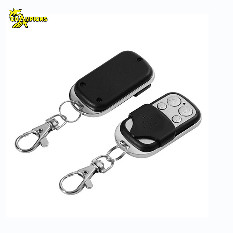 Control de acceso de seguridad 1527, control remoto metálico de aprendizaje automático con cubierta deslizante, control remoto inalámbrico de 433 MHz para puertas eléctricas.