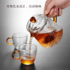 Hammer Glass Teapot filter High temperature resistance thickening glass black tea household Hospitality