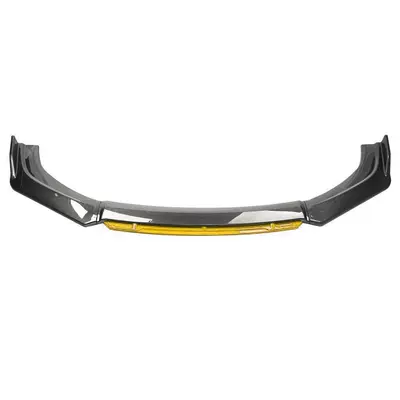 Big Surrounded, Modified Large Surround Front Lip - carbon-fiber-yellow-head