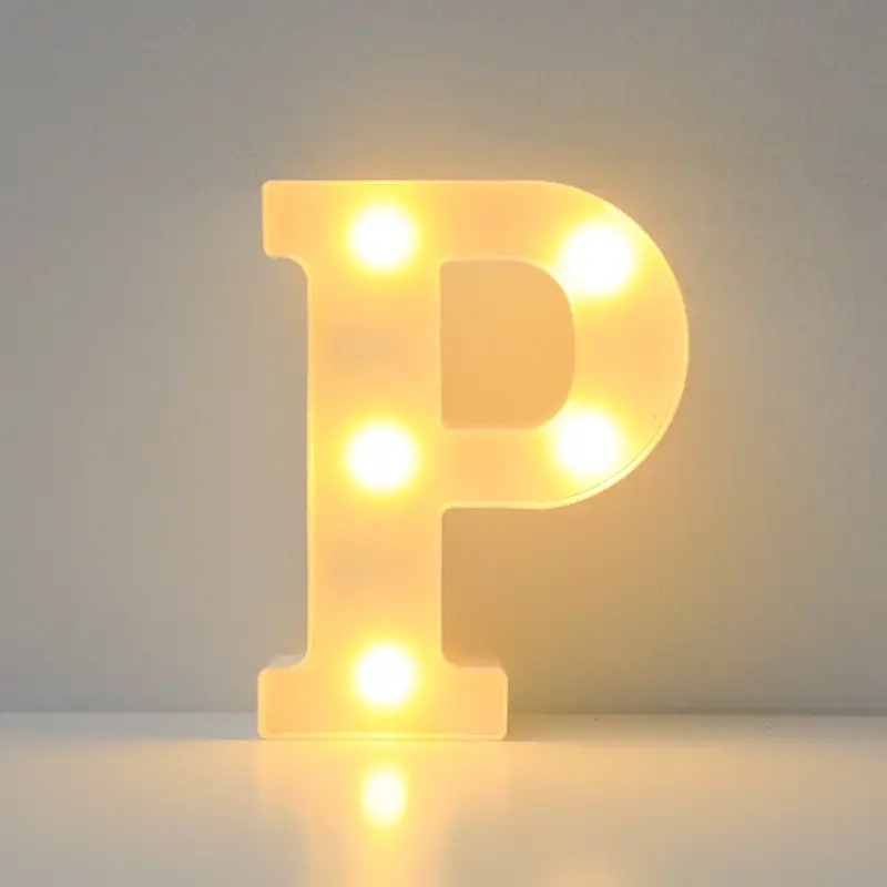 Amazon (16cm) LED blanco inglés número de letras lámpara de cumpleaños propuesta de matrimonio atmósfera lámpara LED lámpara decorativa