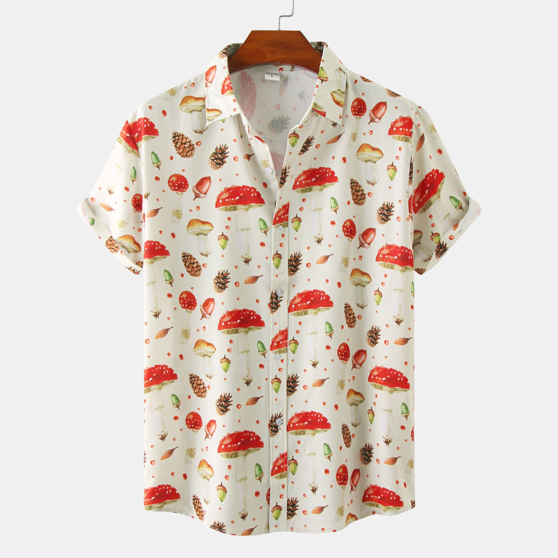 EBAY Comercio exterior 2022 verano nuevos hombres camisa casual delgada de manga corta Camisa juvenil camisa floral de los hombres
