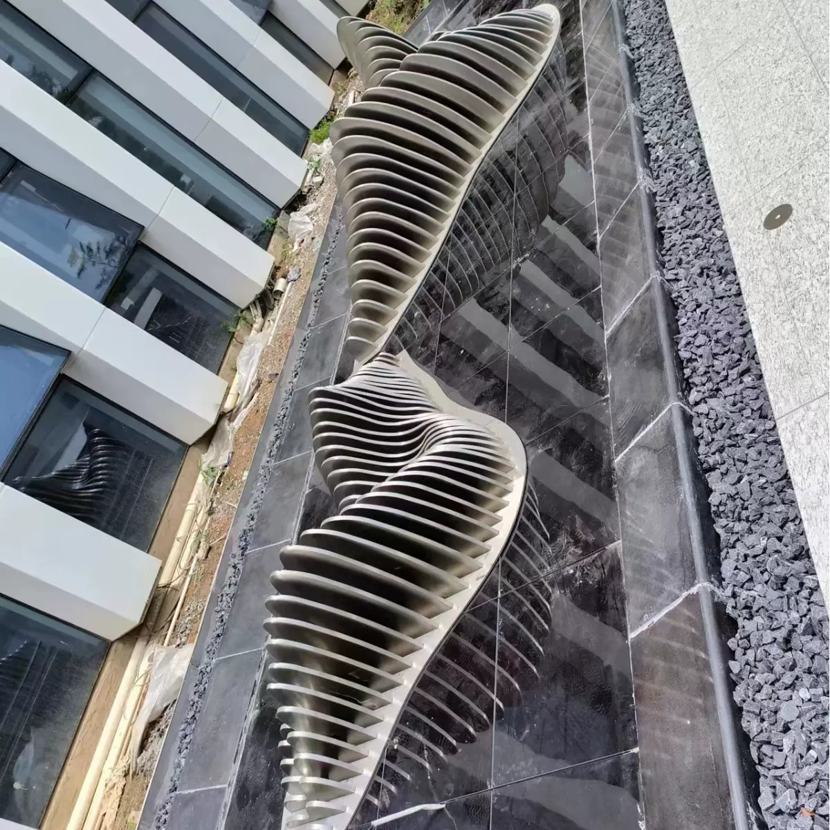 景观装饰不锈钢假山园林水景水池风水景观小品山水小区绿化工程