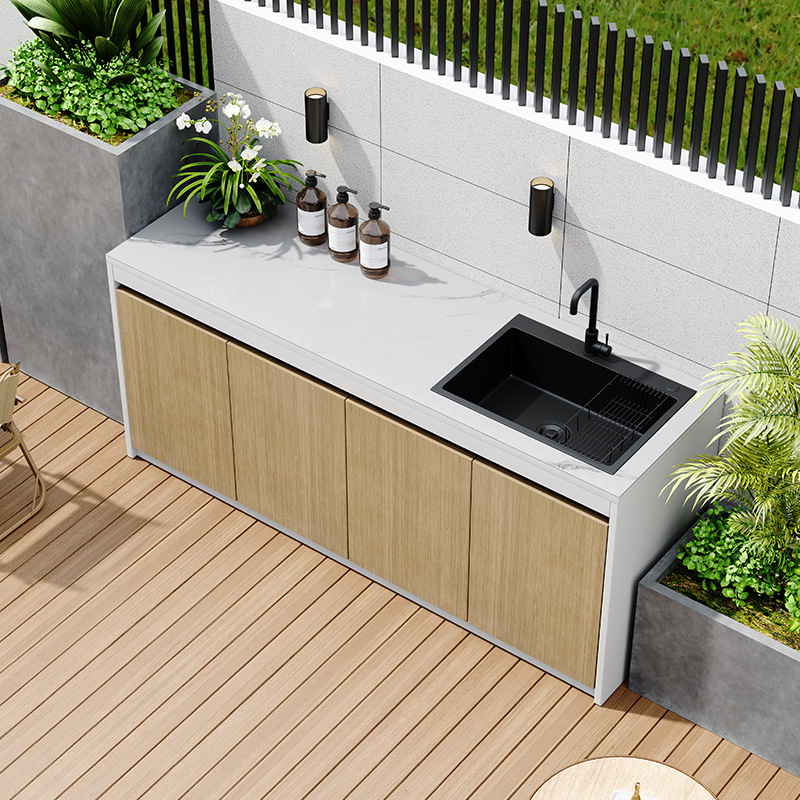 Outdoor Wash Basin, Vegetable Sink, Outdoor Courtyard Garden Pool Basin, Slate Operating Table, Aluminum Alloy Storage Cabinet