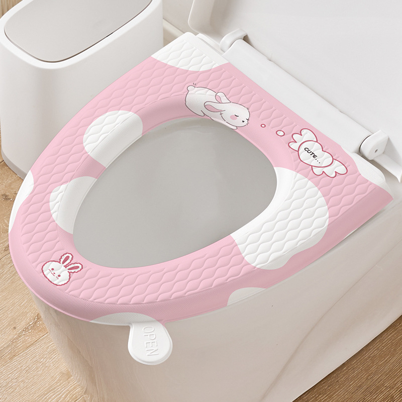 便器マット冬防水新型v型便器座布団家庭用トイレ四季通用泡無洗濯座布団|undefined