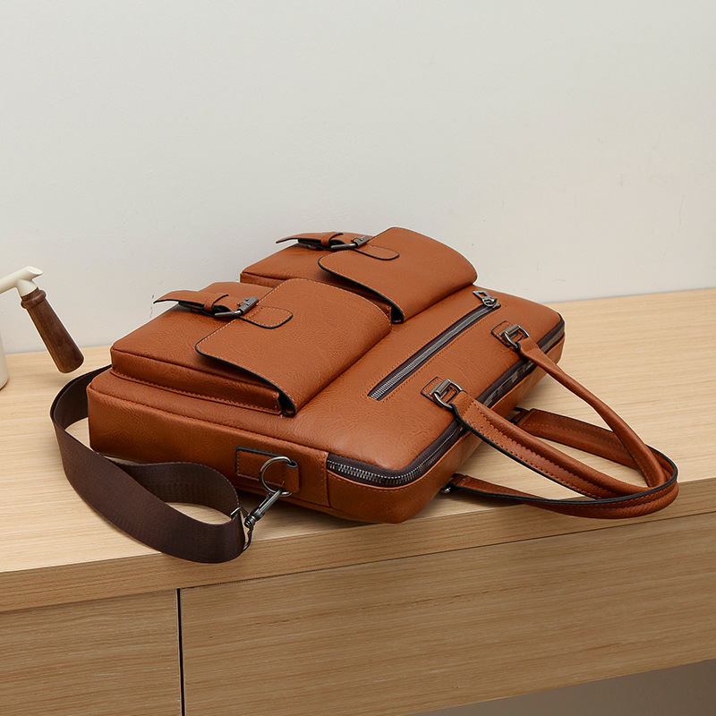 Nuevo cross-border maletín de negocios para hombres, bolso de computadora, bolso de hombro, mochila, bolsillo de maleta multifuncional