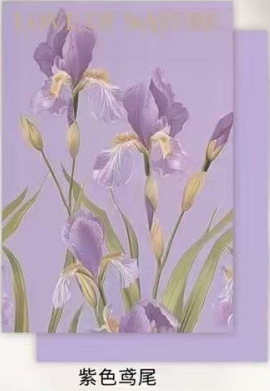 퍼플 아이리스 [10매/팩] 최소 입찰가는 색상당 10팩입니다. 사이즈: 35*50cm