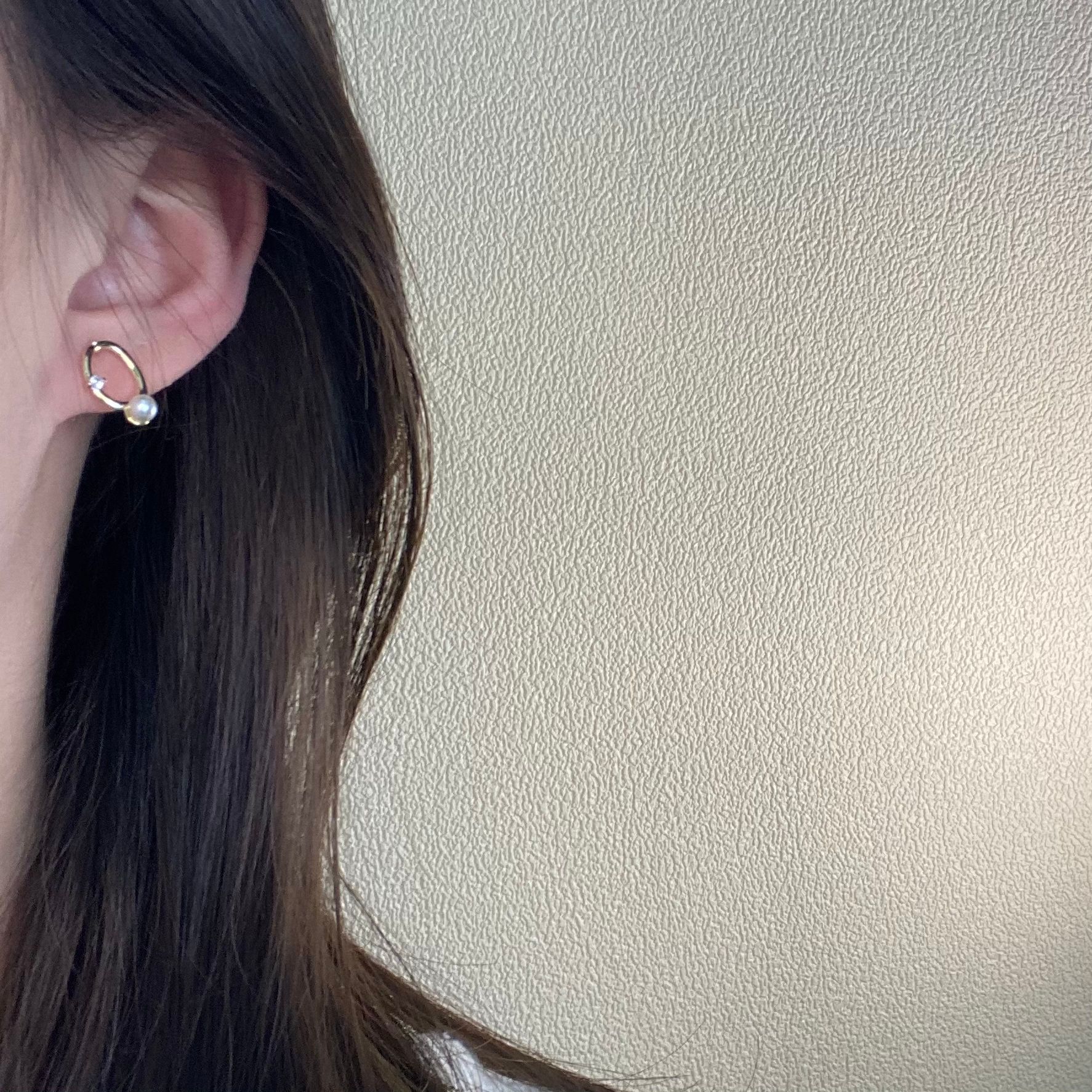 Ear Studs Classification 1 Pair Cute Sweet Geometric Plating Copper Ear Studs