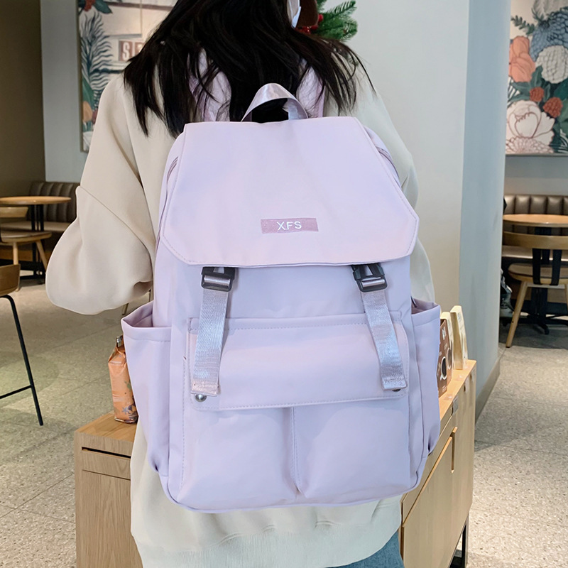 School Bag for Male College Students, High School Students, Large Capacity Backpack for Junior High School Students, Backpack for Women, Ins-Style Laptop Bag, High Aesthetic Value