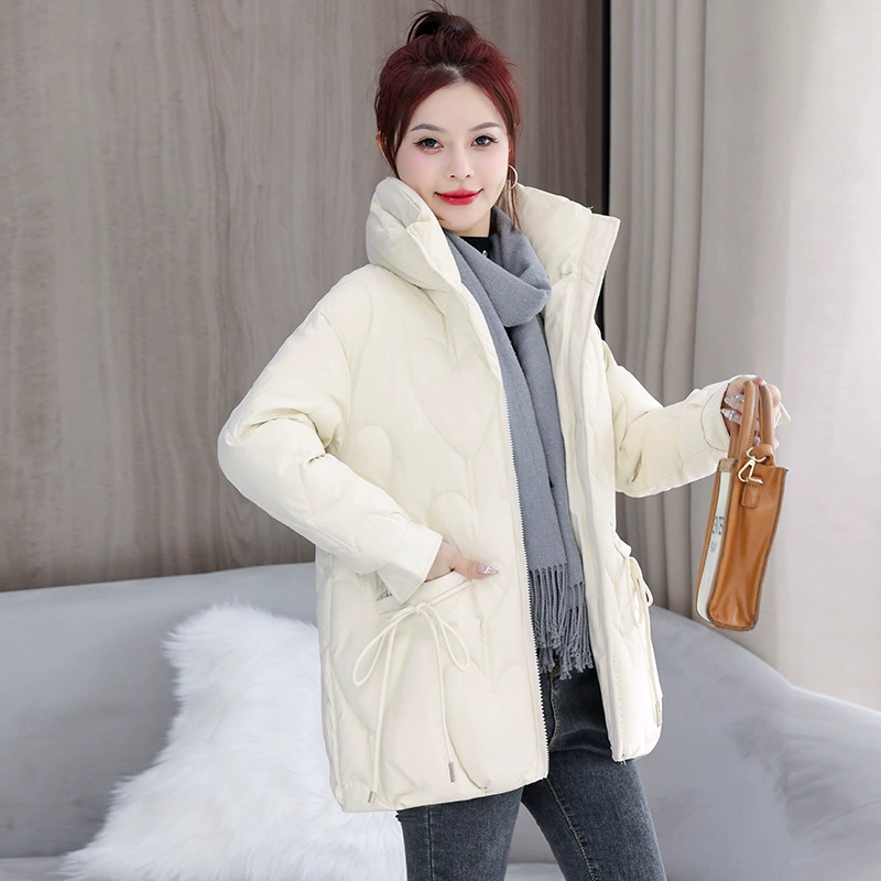 Oversized Short Winter Down Jacket, Thickened Puffer Coat, 2024 Western Style