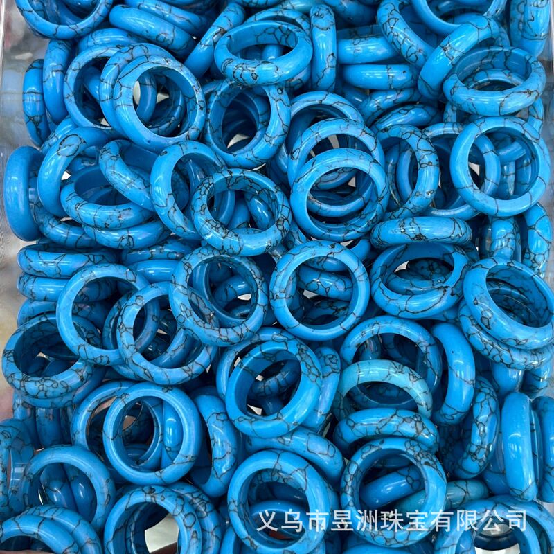 天然石水晶玛瑙玉髓圆环戒指戒圈跑环吊坠DIY饰品新中式 厂家批发|undefined