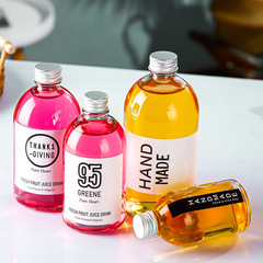 Empty glass beverage bottles, milk tea bottles, small wine bottles, cold brew coffee bottles, sealed fruit wine bottles, baijiu bottles, empty bottles for wholesale