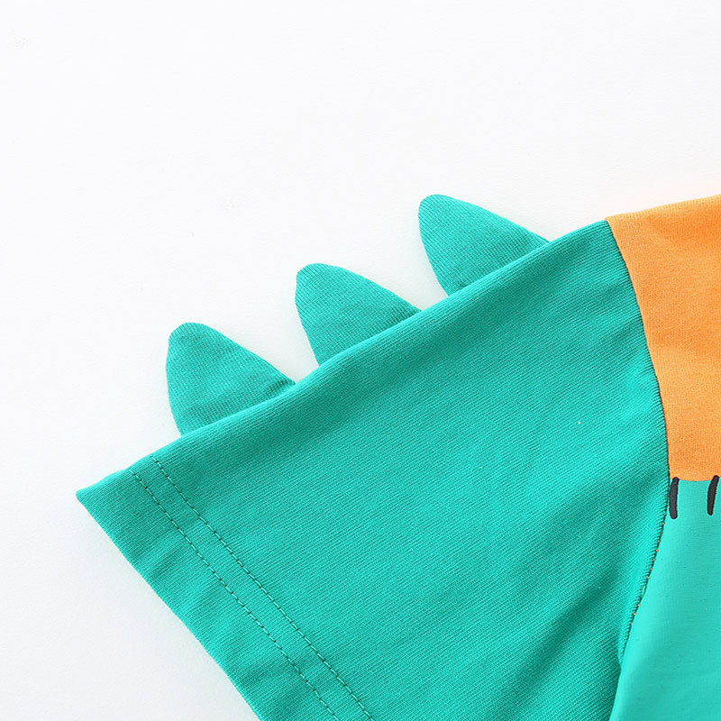 Nuevos productos de verano, trajes para niños, estampados de estilo europeo y americano, trajes de dos piezas de manga corta para niños, dibujos y muestras, procesamiento OEM personalizado
