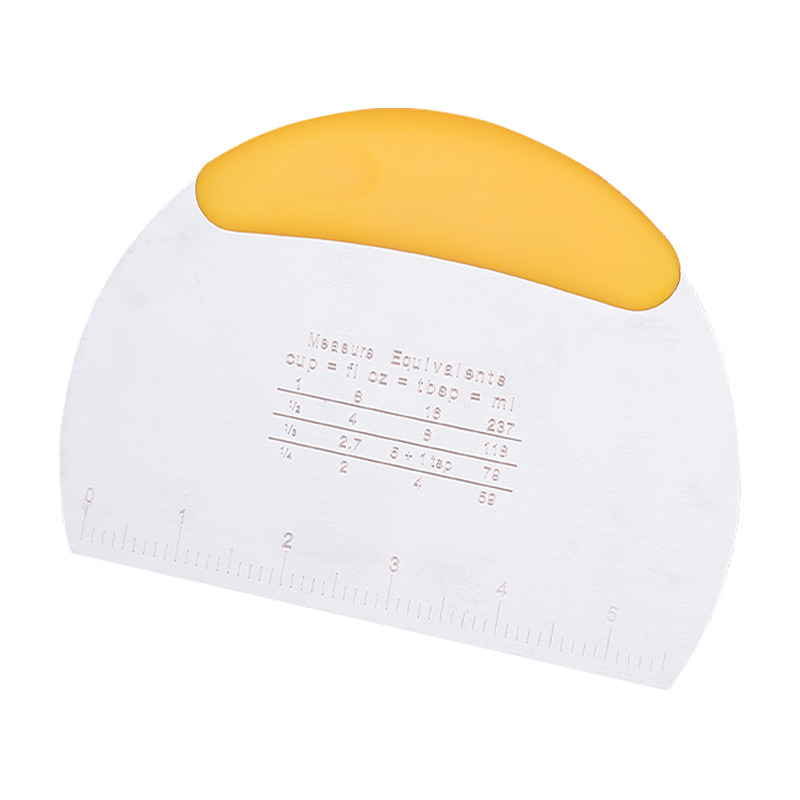 cuchillo de corte de acero inoxidable doméstico con escala para harina de salchichas de pan al vapor herramienta de horneado raspadora raspadora de corte