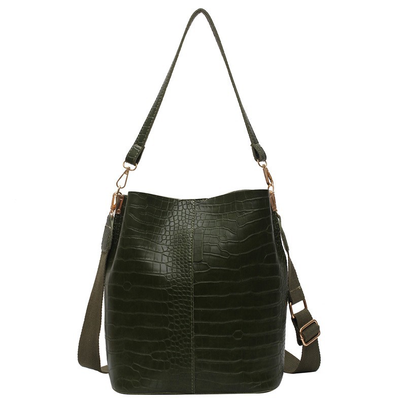 Borsa a secchiello elegante da donna con tracolla larga_voghion.com