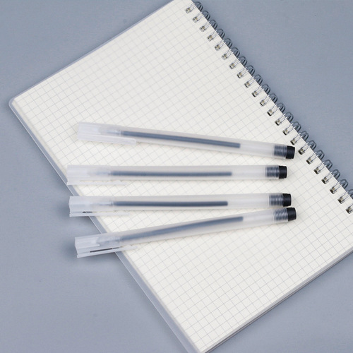 Unbranded matte transparent high-end 0.5mm all-metal pen for students, exams, office, and signing