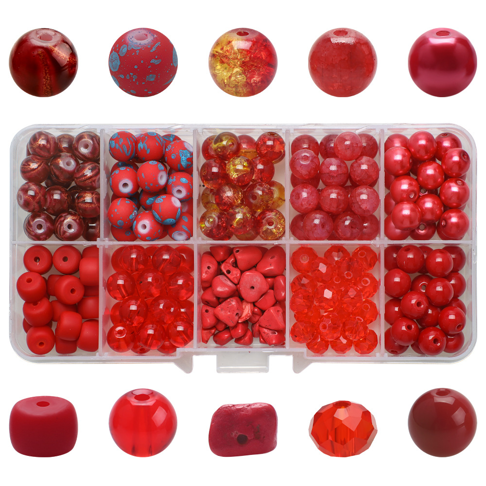 185g Weight Beads Jewelry Making Type Diameter 8mm Jewelry Making Size DIY Jewelry Accessories Classification 1 Set Quantity Glass Material Irregular, Round Pattern Plating Design Simple Style Style 1 Set Diameter 8mm Glass Irregular Round DIY Jewelry Accessories Beads 17